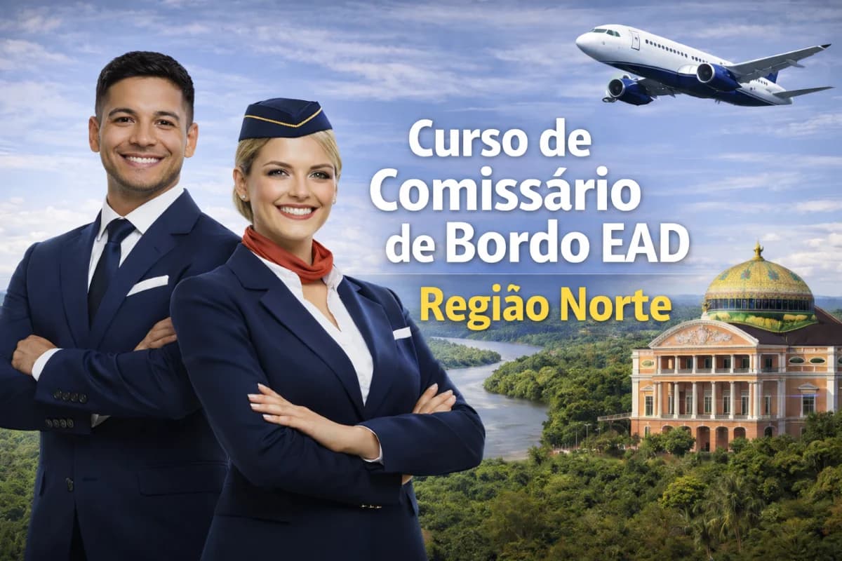 Curso de Comissário de Bordo EAD na Região Norte