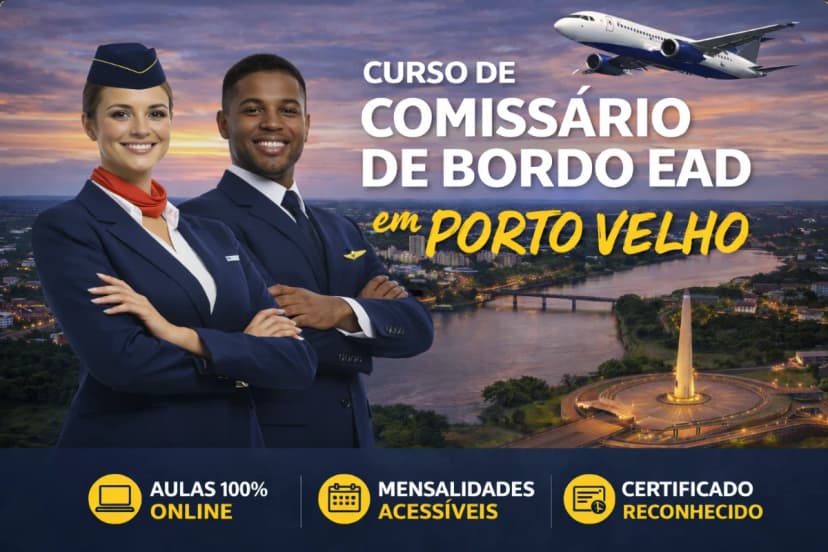 Curso de Comissário de Bordo em Porto Velho