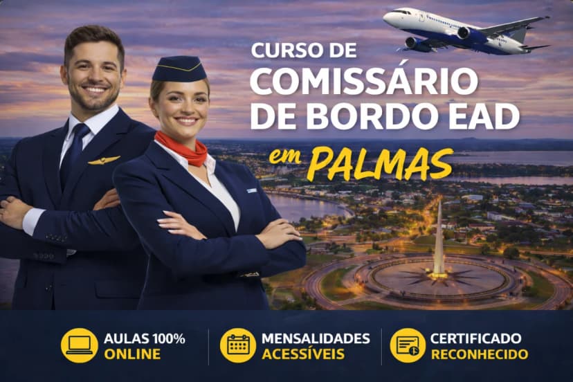Curso de Comissário de Bordo em Palmas